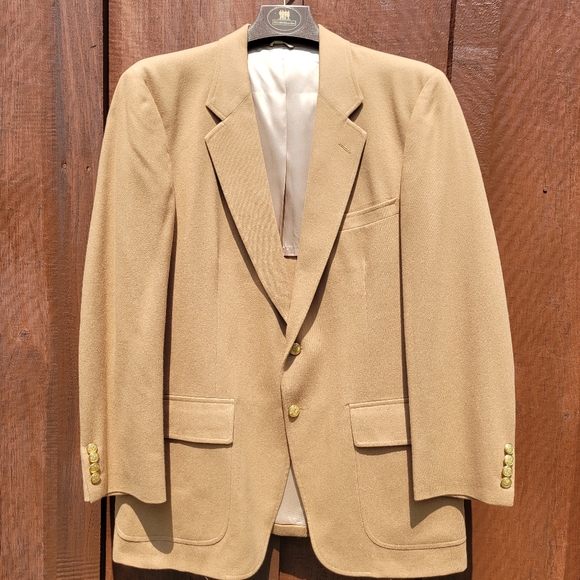 Vintage Other - Men's Vintage Tan Wool Sportcoat Blazer Jacket